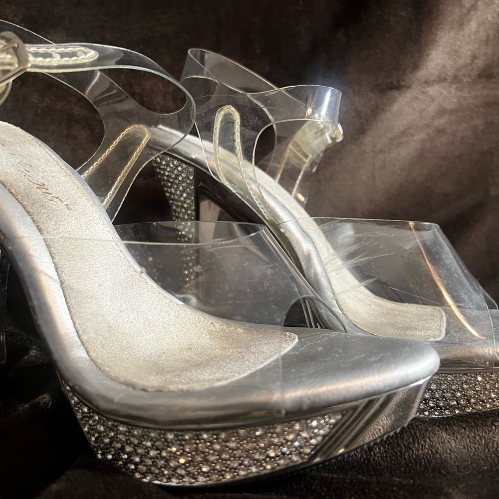 Chic Transparent Platform Heels